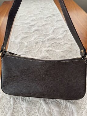 kate spade Dark Brown Pebbled Leather Shoulder Bag